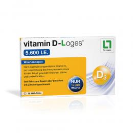 Ein aktuelles Angebot für vitamin D-Loges® 5.600 I.E. 15 St Kautabletten Vitaminpräparate - jetzt kaufen, Marke Dr. Loges + Co. GmbH.