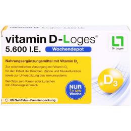 VITAMIN D-LOGES 5.600 I.E. Wo.Depot Kautabl.Fam.Pa 60 St. (78 g)