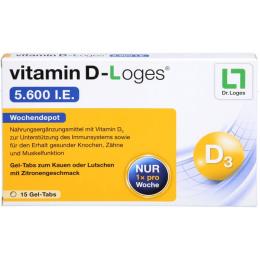 VITAMIN D-LOGES 5.600 I.E. Wochendepot Kautabl. 15 St. (19,5 g)