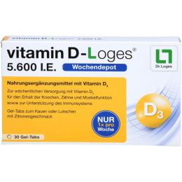 VITAMIN D-LOGES 5.600 I.E. Wochendepot Kautabl. 30 St. (39 g)