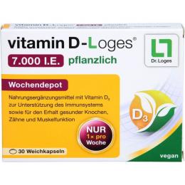VITAMIN D-LOGES 7.000 I.E. pflanzlich Wochendepot 30 St. (8,5 g)