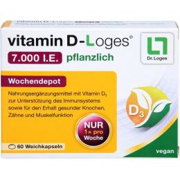 VITAMIN D-LOGES 7.000 I.E. pflanzlich Wochendepot 60 St.