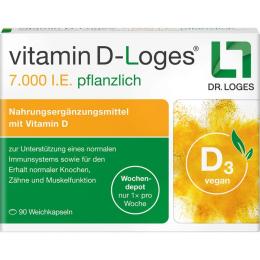 VITAMIN D-LOGES 7.000 I.E. pflanzlich Wochendepot 90 St. (25,5 g)