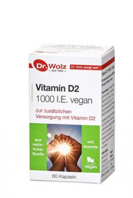 VITAMIN D2 1000 I.E. vegan Kapseln 18 g