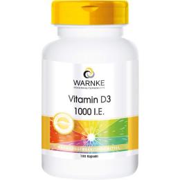 VITAMIN D3 1000 I.E. Kapseln 100 St. (32 g)