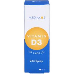 VITAMIN D3 1000 I.E. Mediakos Vital Spray 20 ml