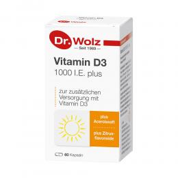 Ein aktuelles Angebot für Vitamin D3 1000 I.E. plus Dr. Wolz 60 St Kapseln Vitaminpräparate - jetzt kaufen, Marke Dr. Wolz Zell GmbH.