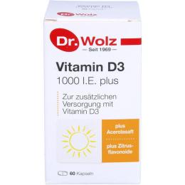 VITAMIN D3 1000 I.E. plus Dr.Wolz Kapseln 60 St. (17 g)