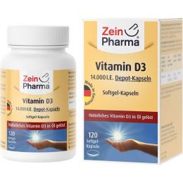VITAMIN D3 14.000 I.E. Softgel-Kapseln ZeinPharma 120 St. (34 g)