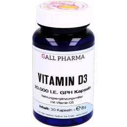 VITAMIN D3 20.000 I.E. GPH Kapseln 30 St. (8 g)