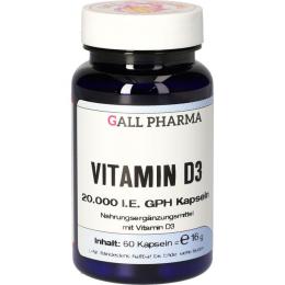 VITAMIN D3 20.000 I.E. GPH Kapseln 60 St. (16 g)