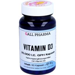 VITAMIN D3 20.000 I.E. GPH Kapseln 60 St.