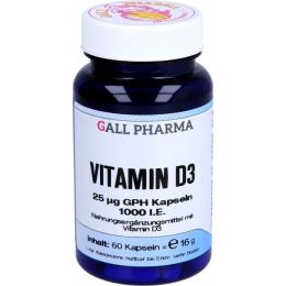 VITAMIN D3 25 µg GPH Kapseln 60 St. (16 g)