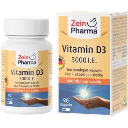 VITAMIN D3 5000 I.E. Wochendepot Kapseln 90 St. (15 g)
