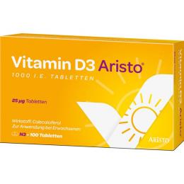 VITAMIN D3 ARISTO 1000 I.E. Tabletten 100 St.