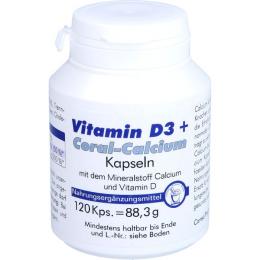VITAMIN D3+CORAL Calcium Kapseln 120 St. (88 g)