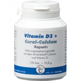Vitamin D3 + Coral Calcium Kapseln 120 St Kapseln