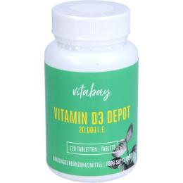 VITAMIN D3 DEPOT 20.000 I.E. Cholecalciferol Tabl. 120 St.