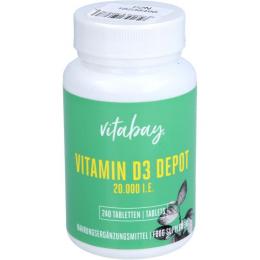 VITAMIN D3 DEPOT 20.000 I.E. Cholecalciferol Tabl. 240 St.