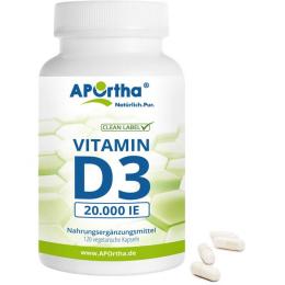 VITAMIN D3 DEPOT 20.000 I.E. Kapseln 120 St. (43,3 g)