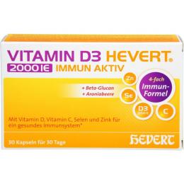 VITAMIN D3 HEVERT 2000 I.E. Immun Aktiv Kapseln 30 St. (19 g)