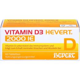 VITAMIN D3 HEVERT 2000 I.E. Tabletten 60 St. (7,2 g)