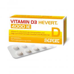 Ein aktuelles Angebot für VITAMIN D3 HEVERT 4.000 I.E. Tabletten 60 St Tabletten Vitaminpräparate - jetzt kaufen, Marke Hevert-Arzneimittel Gmbh & Co. Kg.