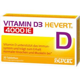 VITAMIN D3 HEVERT 4000 I.E. Tabletten 20 St.