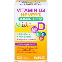 VITAMIN D3 HEVERT Immun Aktiv Kids Lutschtabletten 120 St. (54 g)
