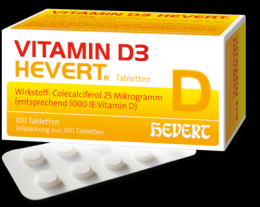 VITAMIN D3 HEVERT Tabletten 200 St
