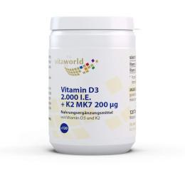 VITAMIN D3+K2 2000 I.E./200 µg Tabletten 120 St.