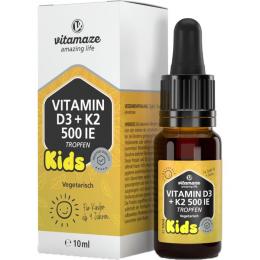 VITAMIN D3 K2 500 I.E. Kinder Tropfen 10 ml