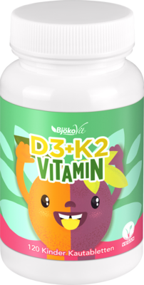 VITAMIN D3+K2 Kinder Kautabletten vegan 120 St