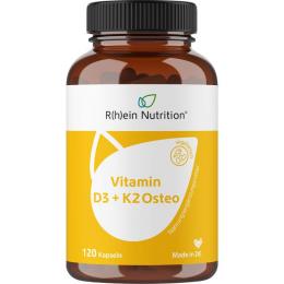 VITAMIN D3+K2 Osteo 2.000 I.E. Vit.D3+80 µg K2 Kps 120 St. (25,4 g)