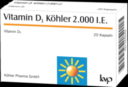 VITAMIN D3 KHLER 2.000 I.E. Kapseln 9,4 g