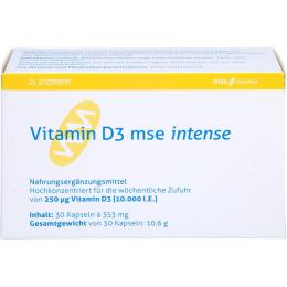 VITAMIN D3 MSE intense Kapseln 30 St. (10,6 g)