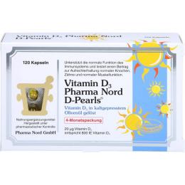 VITAMIN D3 PHARMA Nord 20 µg Kapseln 120 St. (22,2 g)