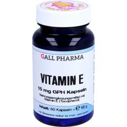 VITAMIN E 15 mg GPH Kapseln 60 St. (16 g)