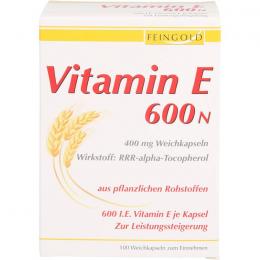 VITAMIN E 600 N Weichkapseln 100 St.