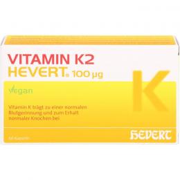 VITAMIN K2 HEVERT 100 µg Kapseln 60 St.