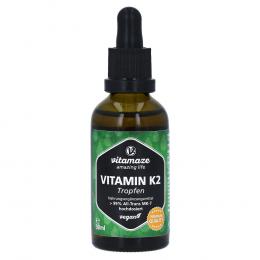 VITAMIN K2 MK7 Tropfen hochdosiert vegan 50 ml Tropfen