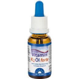 VITAMIN K2 ÖL forte 200µg all-trans MK7 Dr.Jac.FLE 20 ml