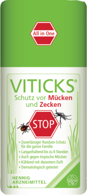 VITICKS Schutz vor Mücken u.Zecken Sprühflasche 100 ml