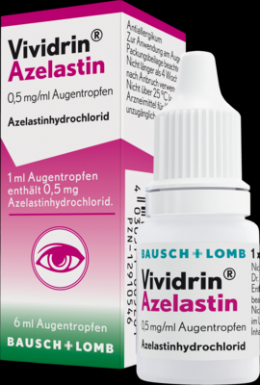 VIVIDRIN Azelastin 0,5 mg/ml Augentropfen 6 ml