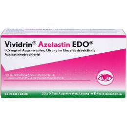 VIVIDRIN Azelastin EDO 0,5 mg/ml Augentr.Lsg.i.EDP 12 ml