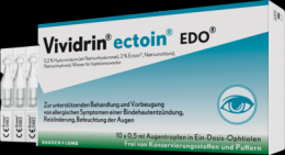 VIVIDRIN ectoin EDO Augentropfen 10X0.5 ml