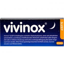 VIVINOX Sleep Schlafdragees überzogene Tab. 20 St.