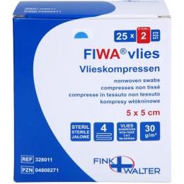 VLIESKOMPRESSEN steril 5x5 cm 4fach 50 St.