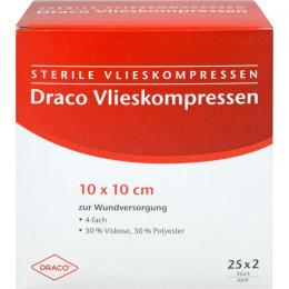 VLIESSTOFF-KOMPRESSEN steril 10x10 cm 4fach 50 St.