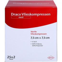VLIESSTOFF-KOMPRESSEN steril 7,5x7,5 cm 4fach 50 St.